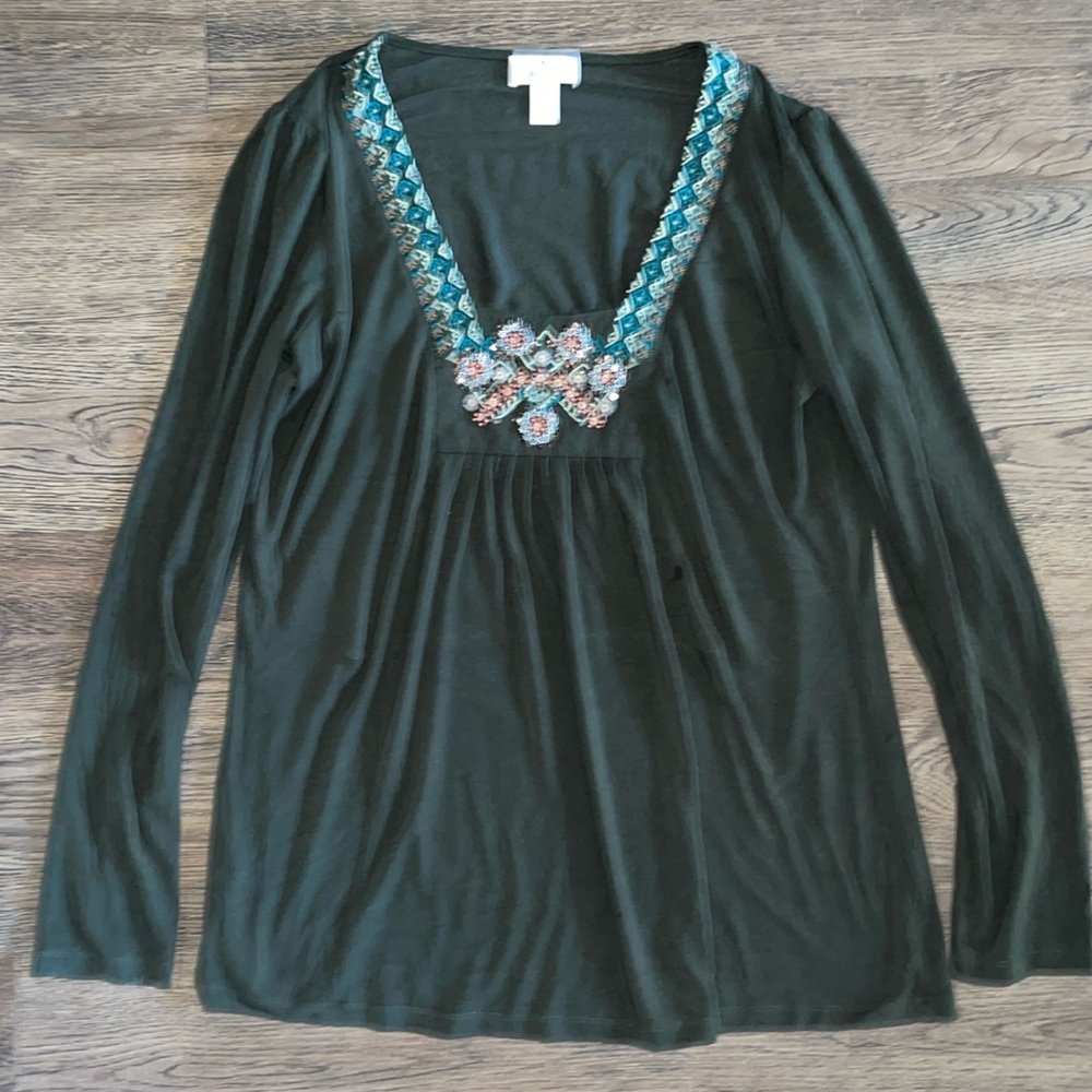 Loft Beaded Blouse